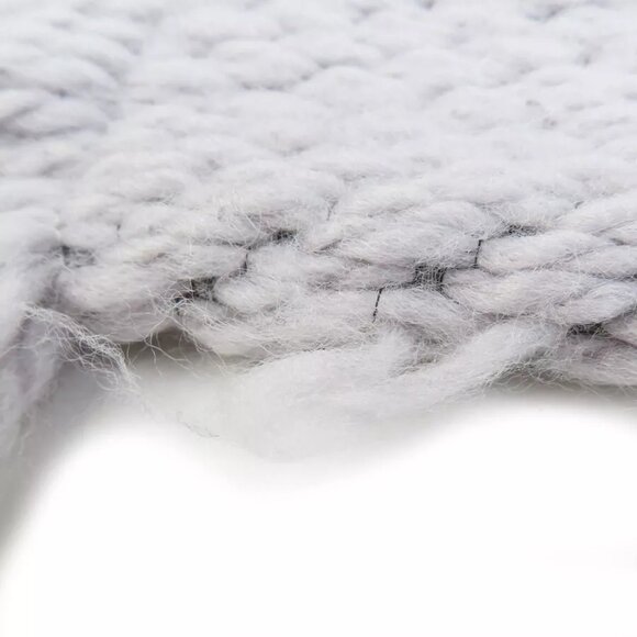 Auth LOUIS VUITTON Escharpe Logomania Muffler Scarf Purple Gray Wool - e59901g - Picture 6 of 8